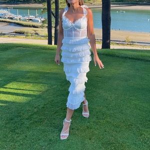 V. Chapman, fiorenza dress in white, size 2